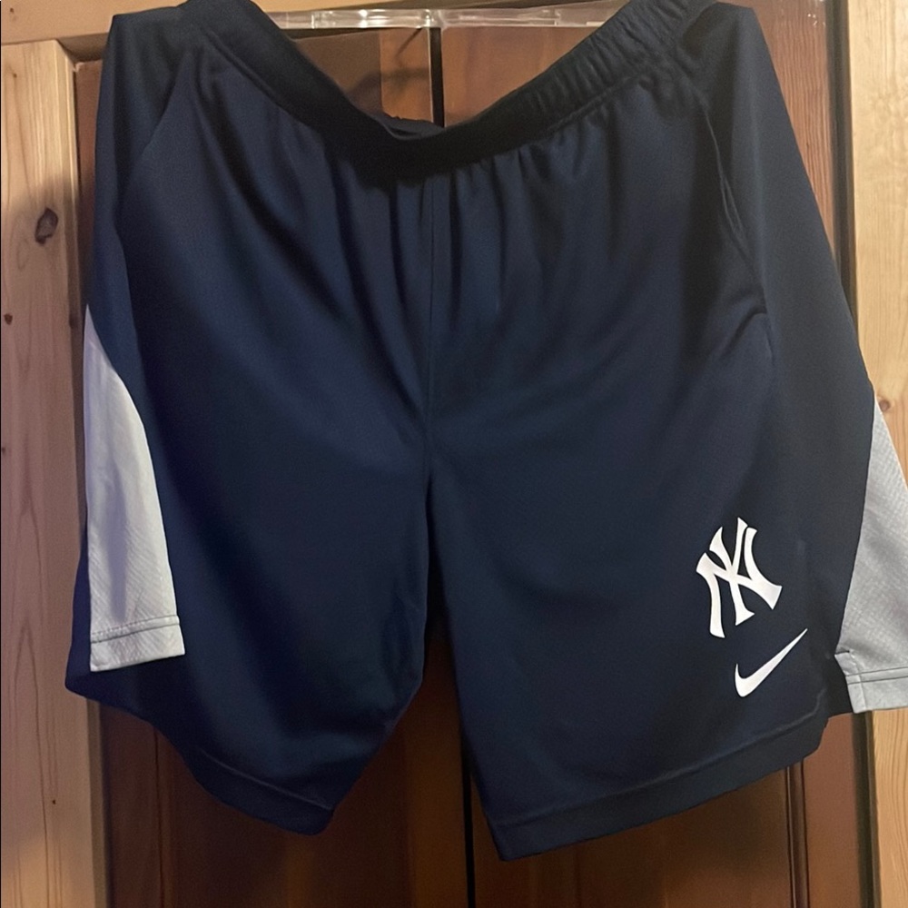 Nike / Yankees Navy Blue Athletic Shorts size L